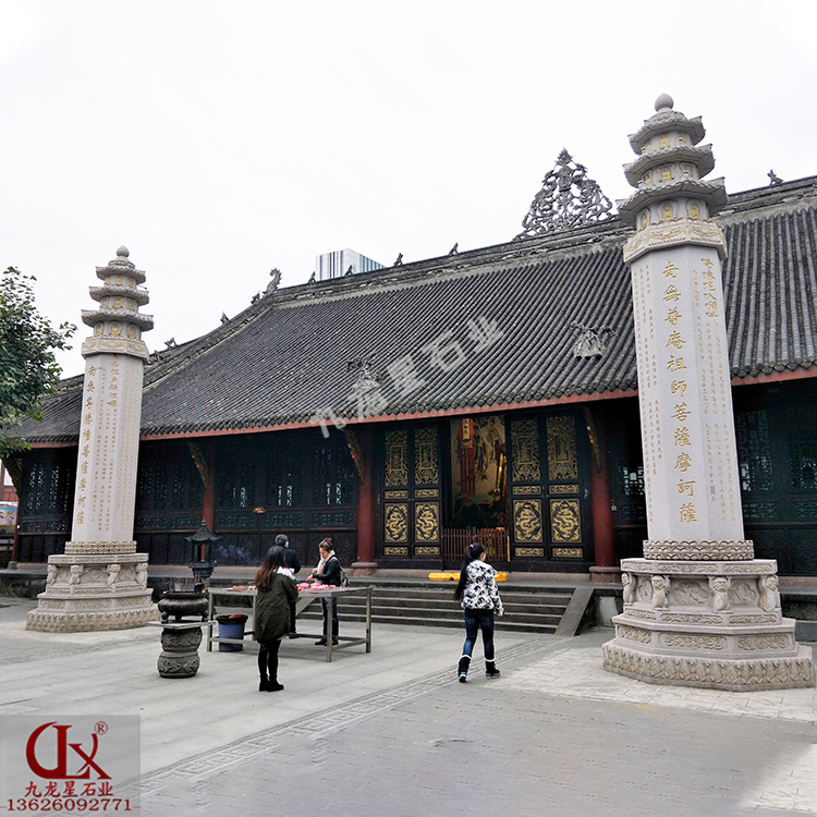 寺院石塔圖片 佛教石雕經(jīng)幢的寓意