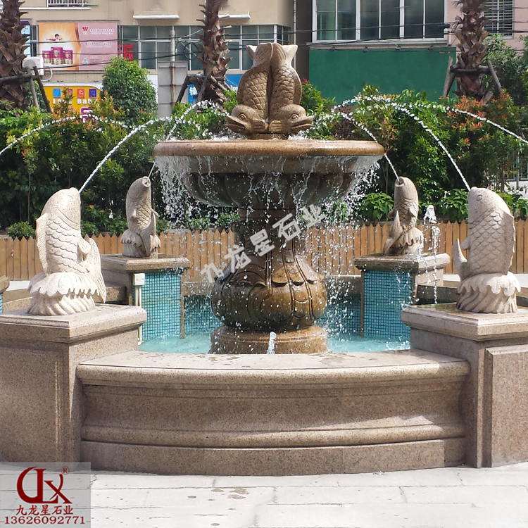 各種石材噴泉雕塑與石雕噴水池的結(jié)合圖片