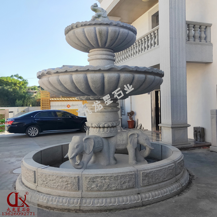 各種石材噴泉雕塑與石雕噴水池的結(jié)合圖片