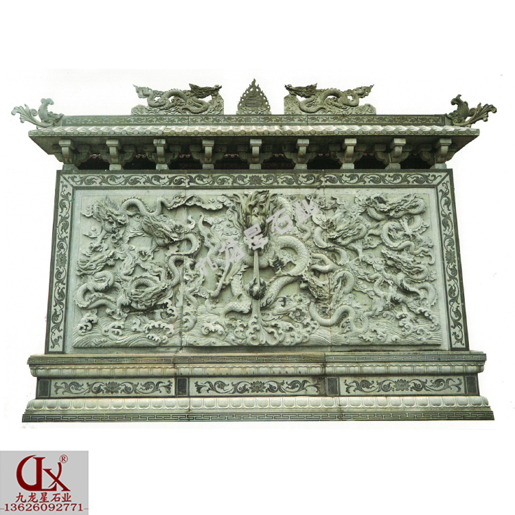 浮雕九龍壁圖片的美好寓意