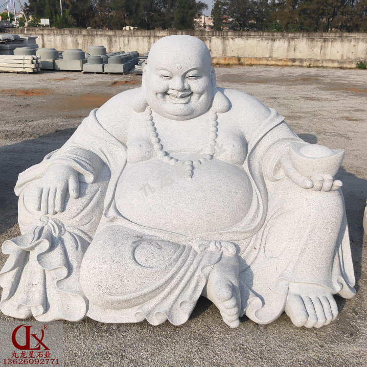 石雕大肚彌勒佛圖片雕刻工藝