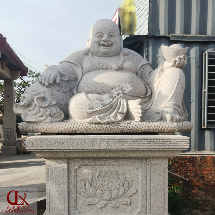 石雕大肚彌勒佛圖片雕刻工藝