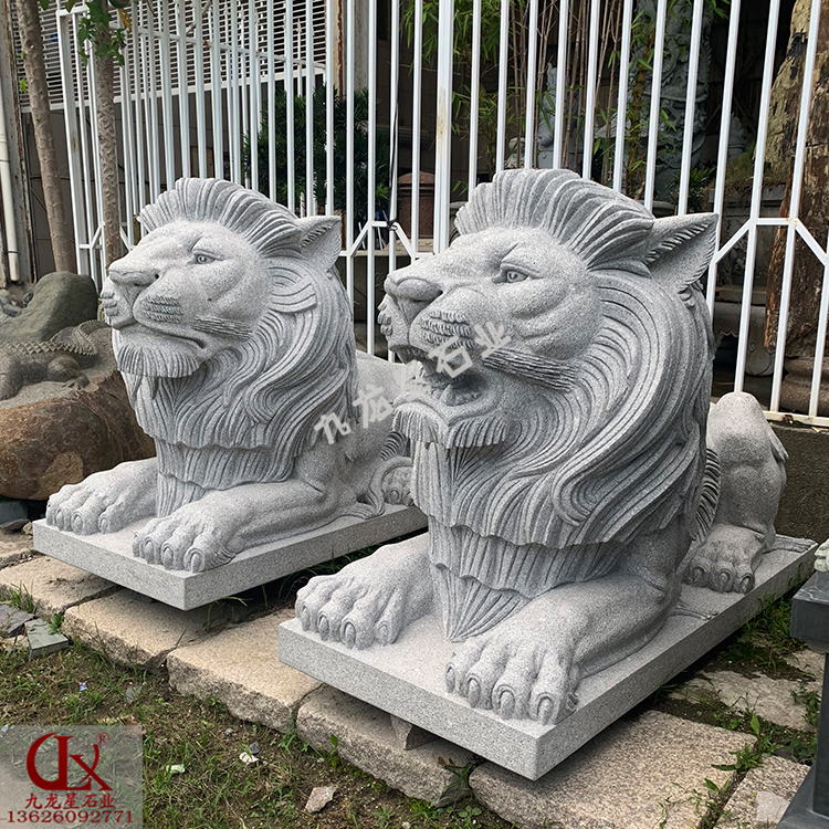 常見(jiàn)的門前石獅子圖片大全