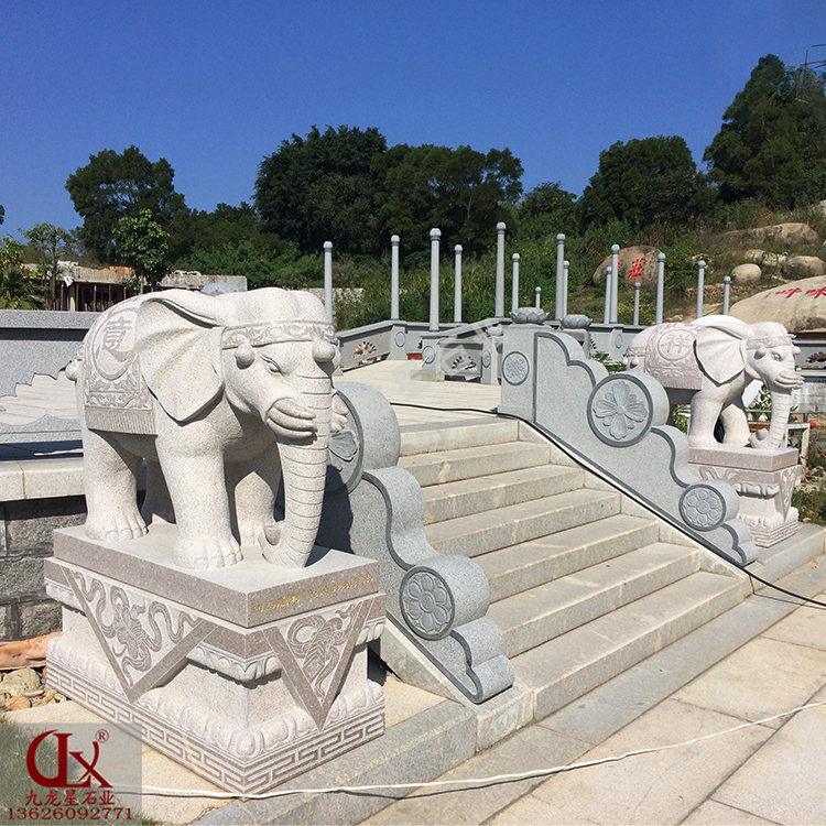 一對(duì)石大象圖片要多少錢(qián)