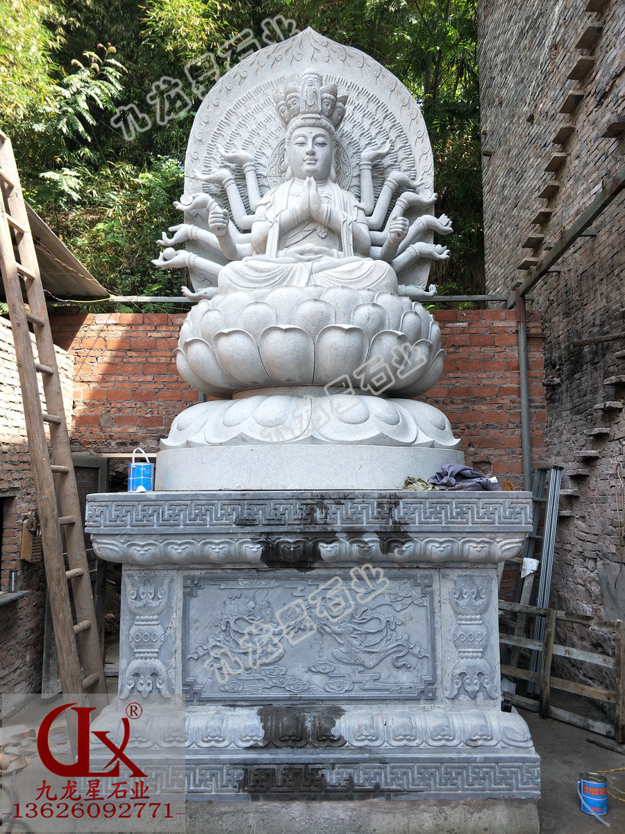 千手觀音石雕像 不含底座3.6米的石雕千手觀音